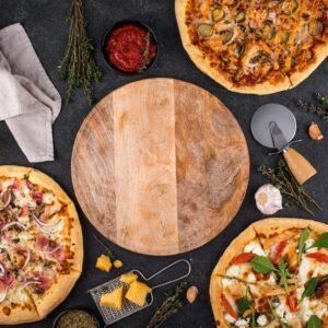 Assortment of various type of Italian pizza